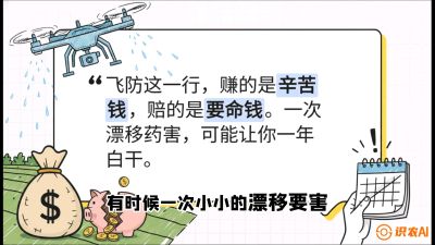 第6节：无人机干活不&ldquo;赔钱&rdquo;&mdash;&mdash;防漂移、避药害的保命红线，课程：《无人机植保搞钱必修课：从&ldquo;瞎飞&rdquo;到&ldquo;懂行&rdquo;的6步进阶》