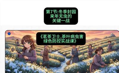 第07节：冬季封园&mdash;&mdash;来年无虫的关键一战，课程：《茗茶卫士&mdash;&mdash;茶叶病虫害绿色防控实战课》#识农AI